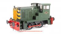 2870 Heljan Class 02 0-4-0 Diesel Locomotive in BR Green livery with wasp stripes - unnumbered